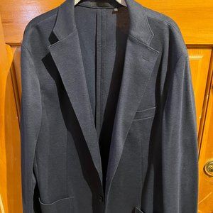 Men's Uniqlo Navy Casual Light Cotton Stretch Blazer XL